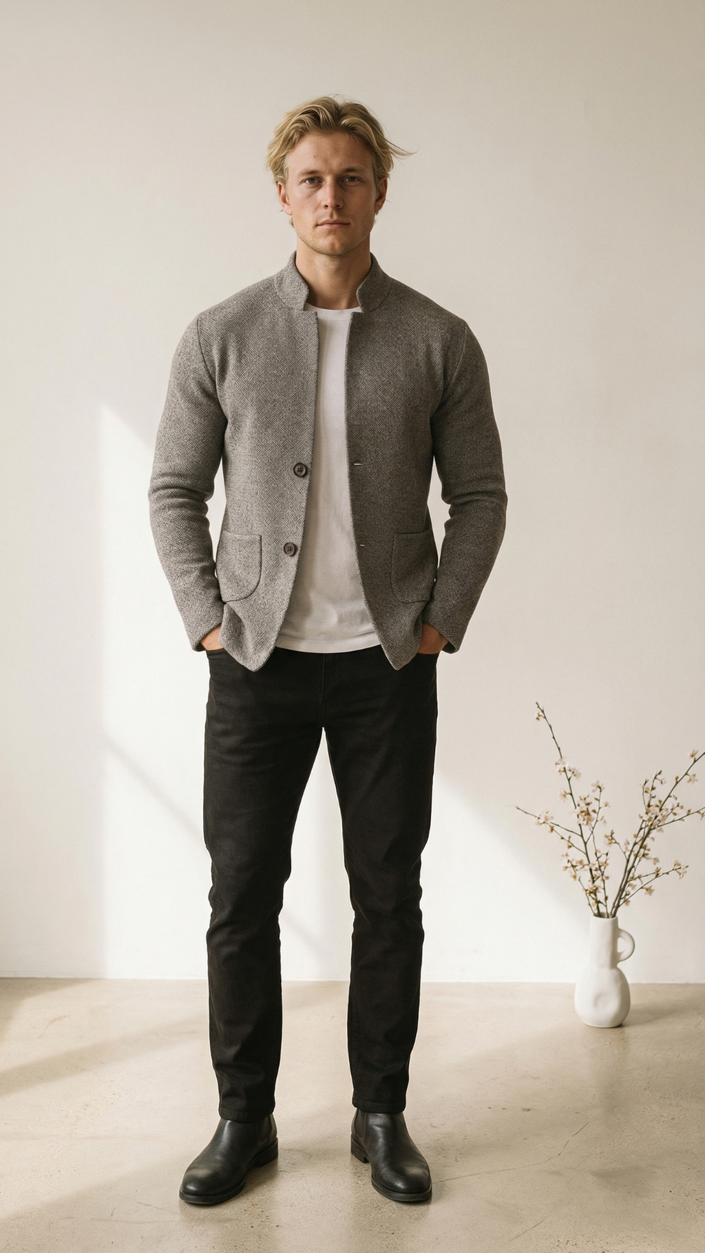 LAURENT MONACO | CHALECO DE PUNTO TEXTURIZADO PARA HOMBRE