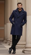 Marcello | Abrigo cruzado de invierno para hombre