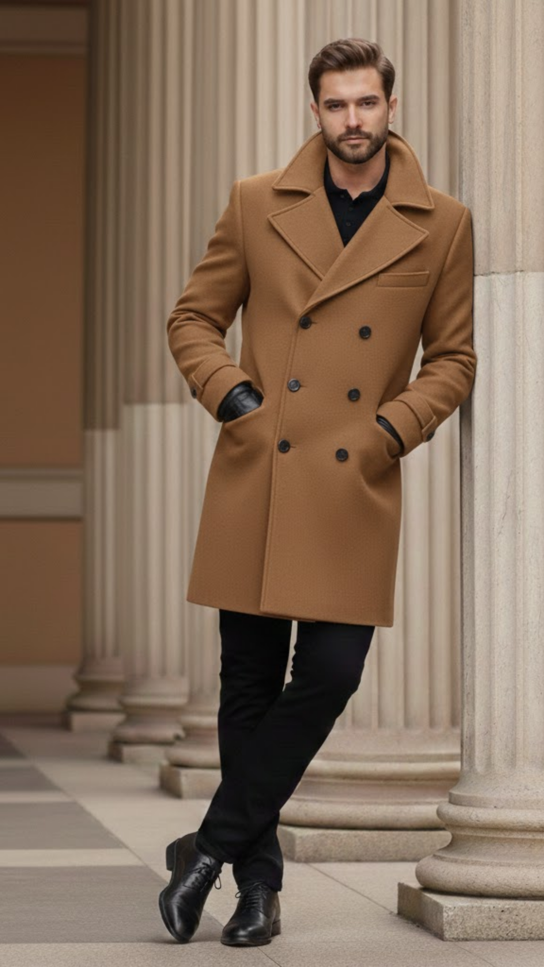 Marcello | Abrigo cruzado de invierno para hombre