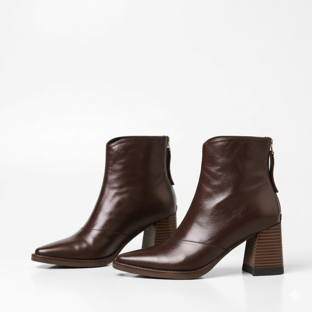 Claudia | Botines de lujo de tacón medio