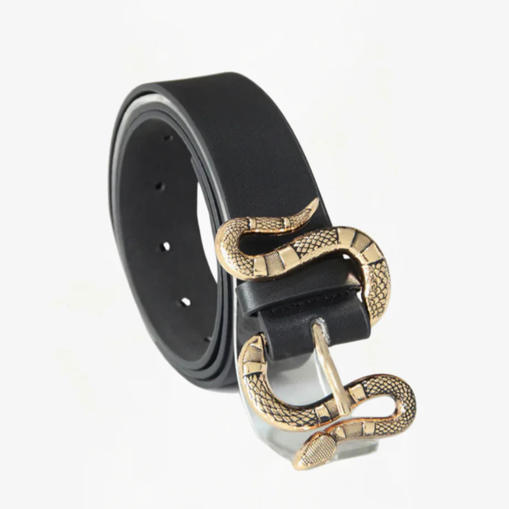 ALBA™ | Cinturón de cuero con hebilla de serpiente en uno
