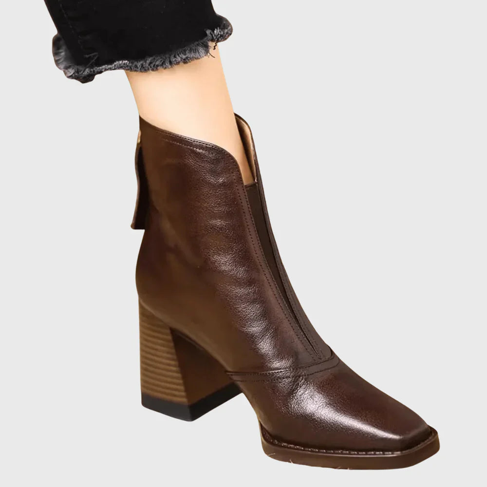 Claudia | Botines de lujo de tacón medio