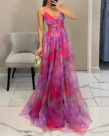 Ana | Elegancia floral en un vestido largo