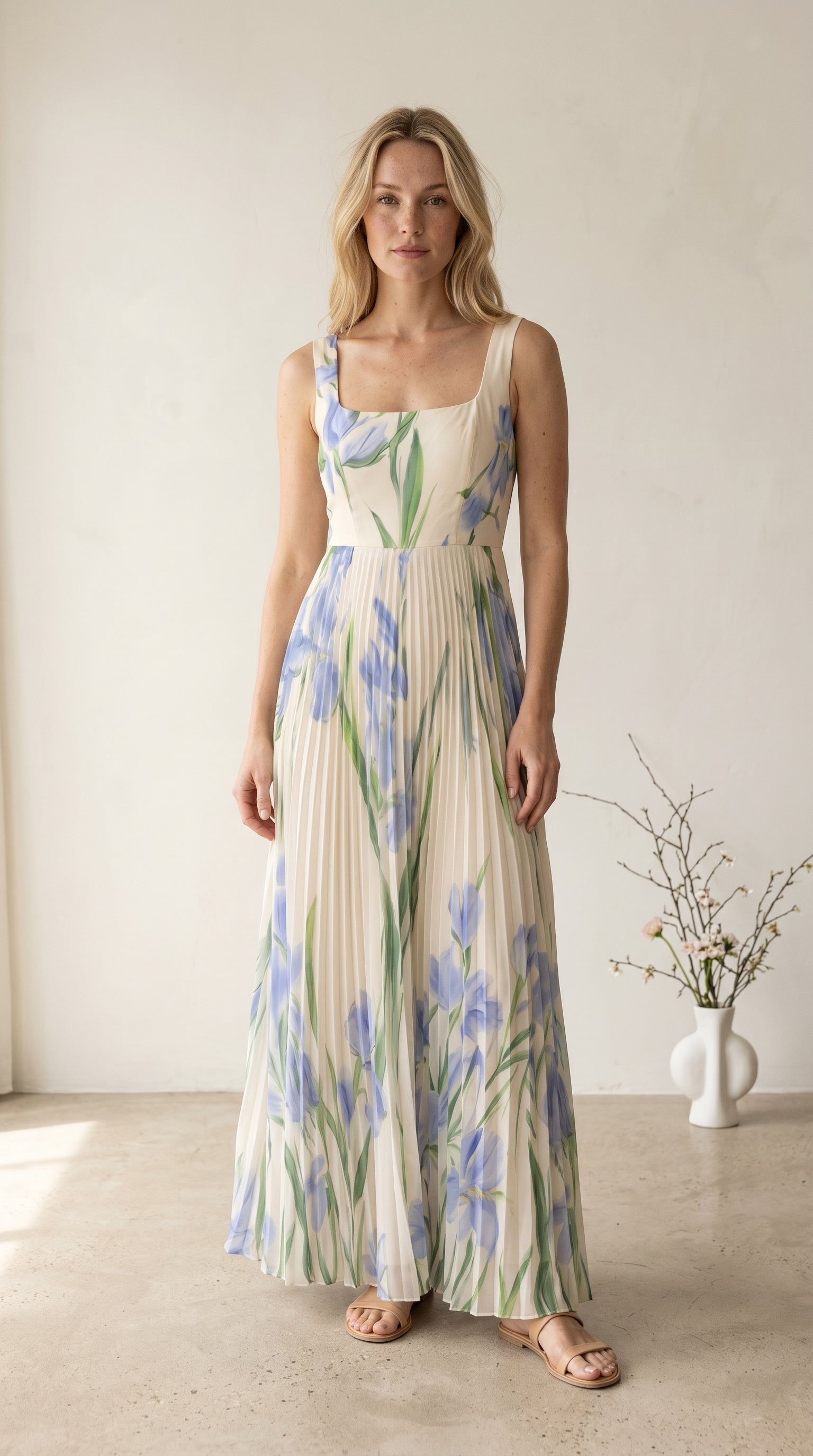 Oriah | Abito Maxi A-Line Floreale