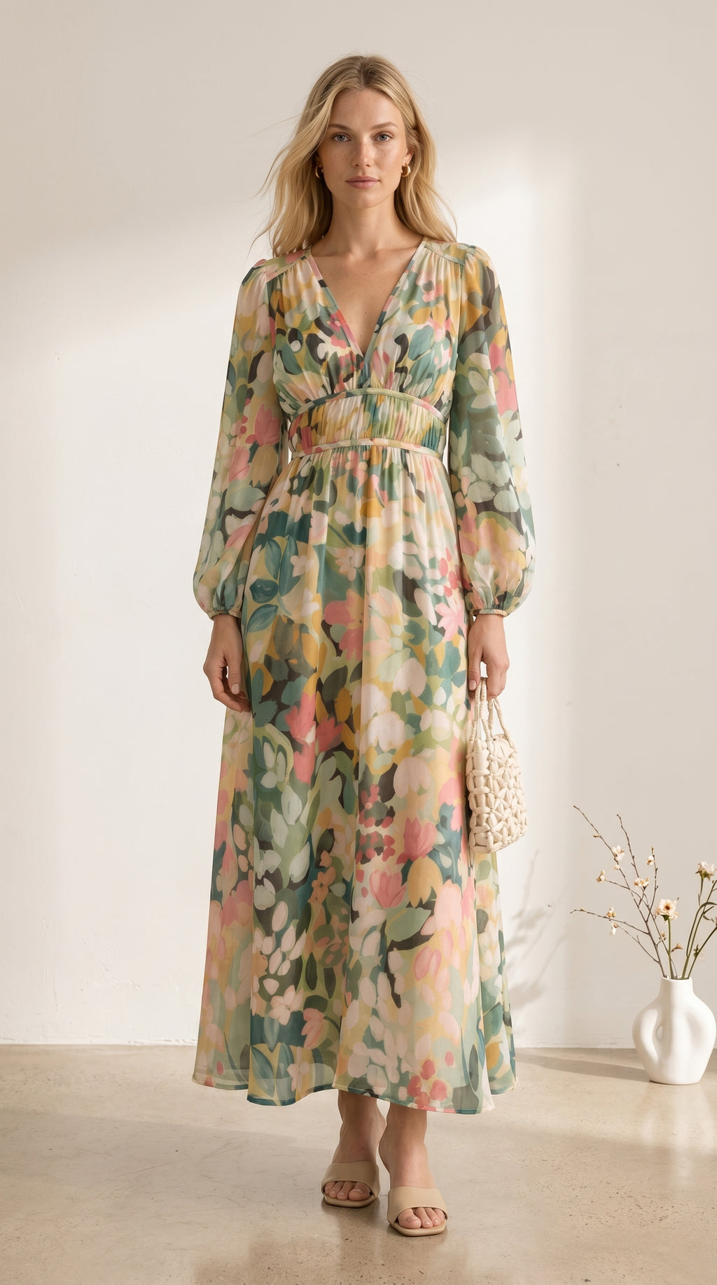 Celine | Vestido femenino con estampado floral