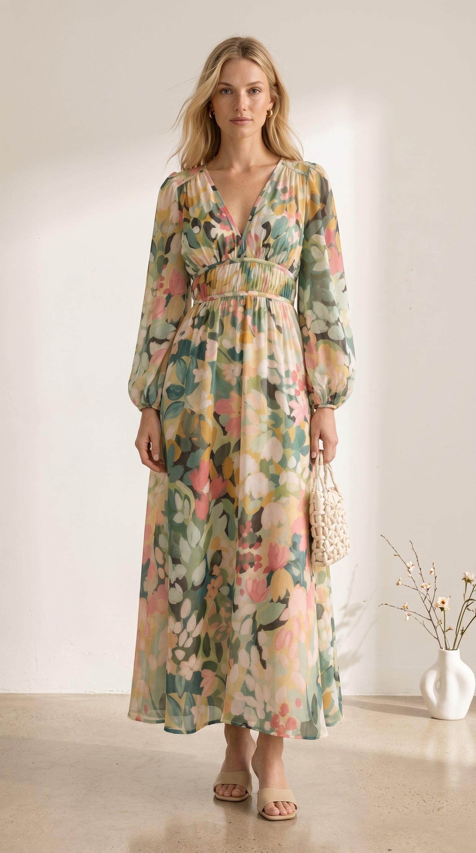 Celine | Vestido femenino con estampado floral