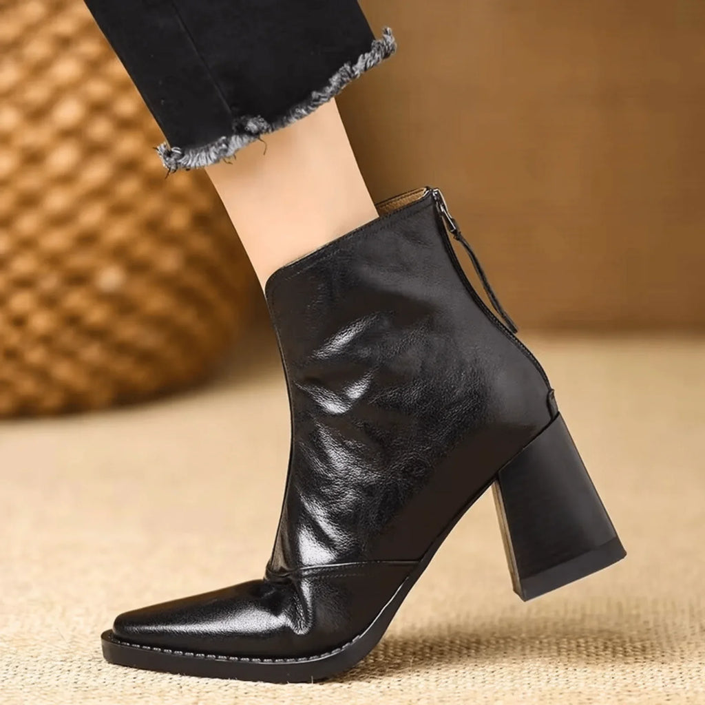 Claudia | Botines de lujo de tacón medio